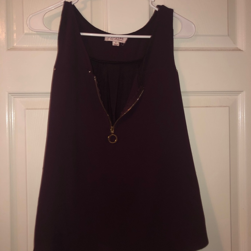 Dark purple tank